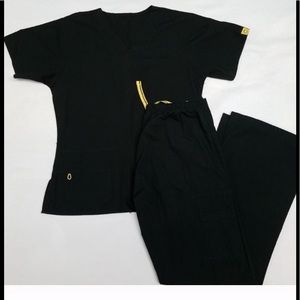 Small scrub set - Black (fits like XS)